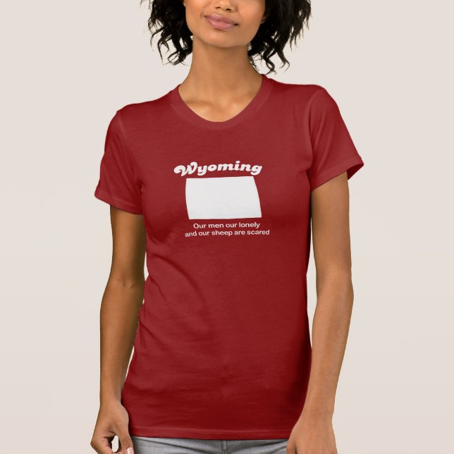 Wyoming - nuestras ovejas son camiseta asustada (Anverso)