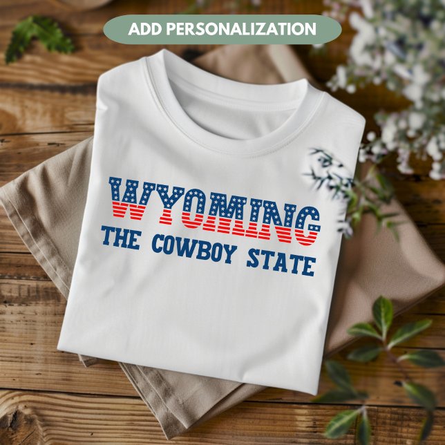 Wyoming Patriótico La Camiseta Del Personalizado D (Subido por el creador)