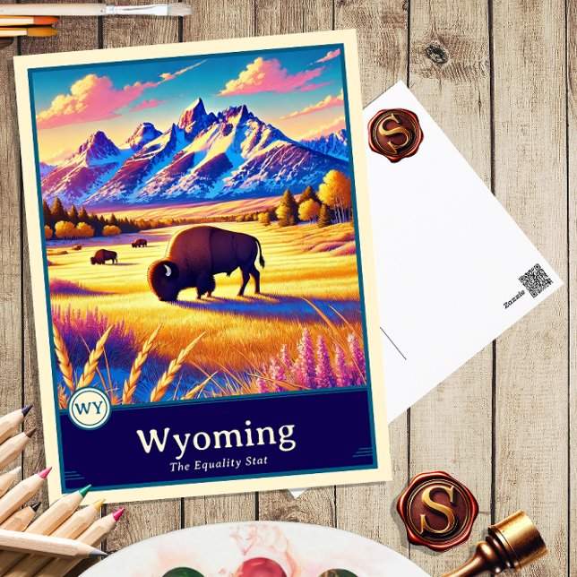Wyoming | Postal con cubierta de estilo anime (Subido por el creador)