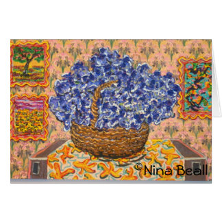 "Wysteria azul con la cebolla," por Nina Beall