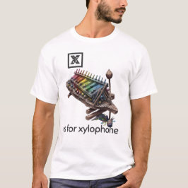 X es para la camiseta de Xylphone