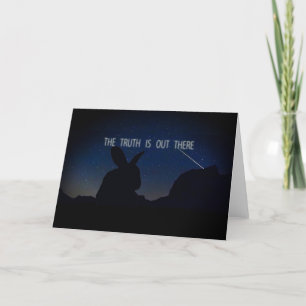 X-Files Rabbit Truth Está Ahí Fuera Tarjeta De Sal