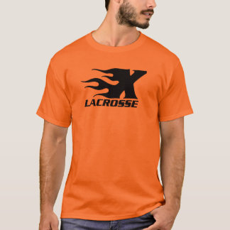 X NARANJA DE LA CAMISETA DEL LOGOTIPO