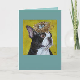 Xan la tarjeta de Boston terrier