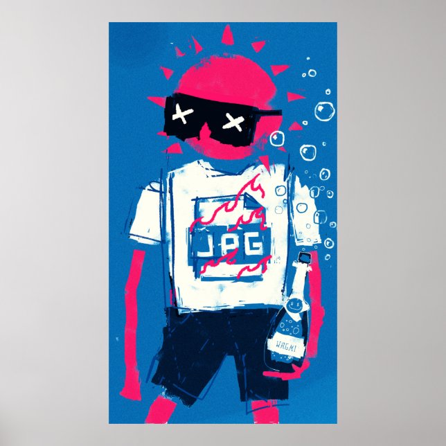 XCOPY Summer JPG WAGMI Arte colorido Múltiples tam (Frente)