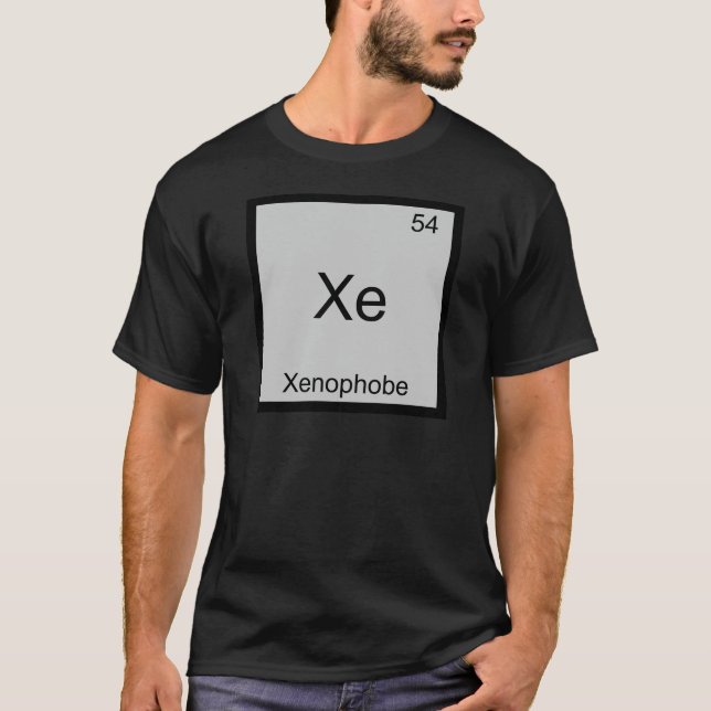 Xe - Camiseta divertida con símbolo de elemento de (Anverso)