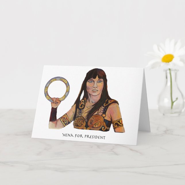 Xena para la tarjeta de felicitación del president (Planta pequeña)