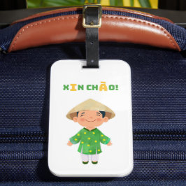 ¡XIN CHÀO! Etiquetas de equipaje de Vietnam