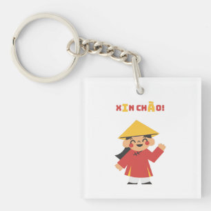 "Xin Chào" vietnamita. Llavero