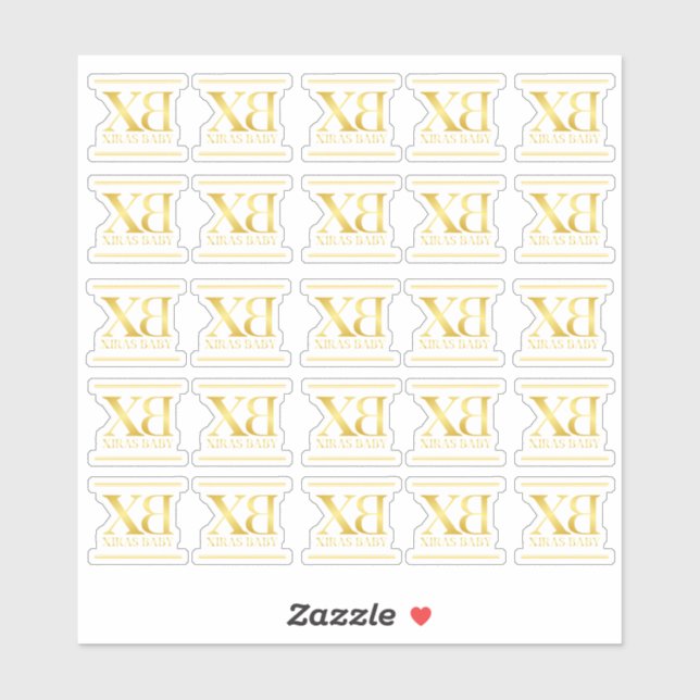 Xiras Bebé para zapatos para bebé etiqueta vinílic (Hoja)