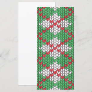 XMAS ARGYLE KNIT 4x9 Tarjeta plana / Vertical