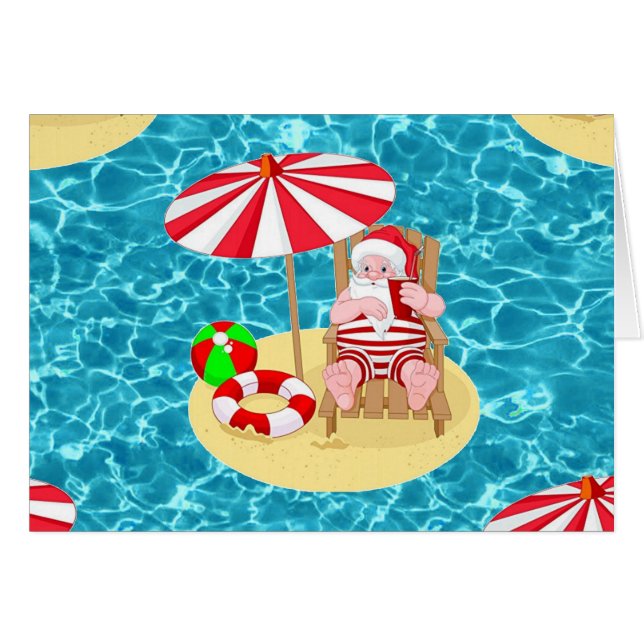 xmas beach santa claus (Anverso (Horizontal))