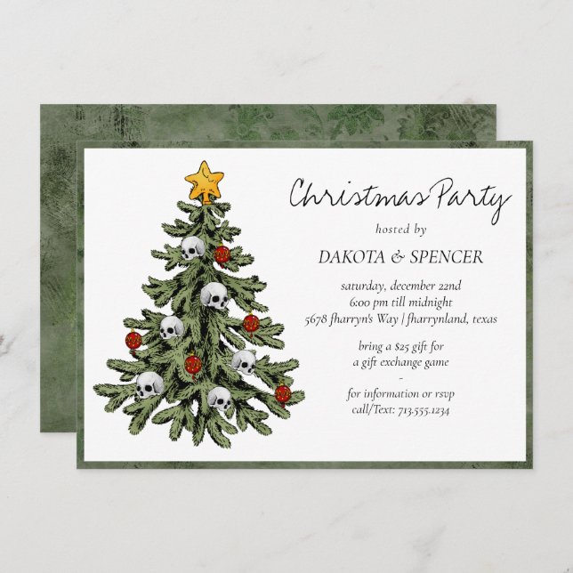 XMAS escalofriante | Un Grunge De Árbol De Navidad (Anverso / Reverso)