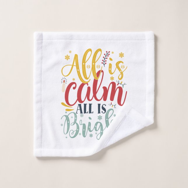 Xmas Gift | All Is Calm All Is Bright (Toallita)