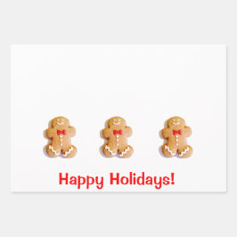 Xmas Gingersnap Envoltura Papel de hoja plana Set