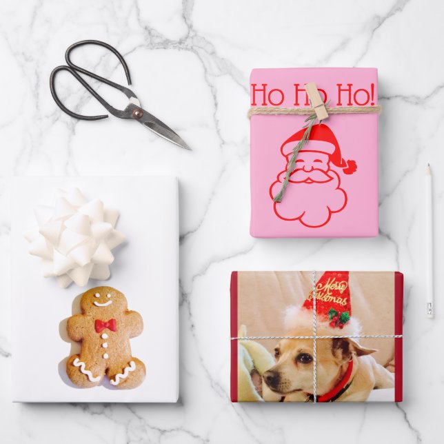 Xmas Gingersnap Envoltura Papel de hoja plana Set  (Anverso)