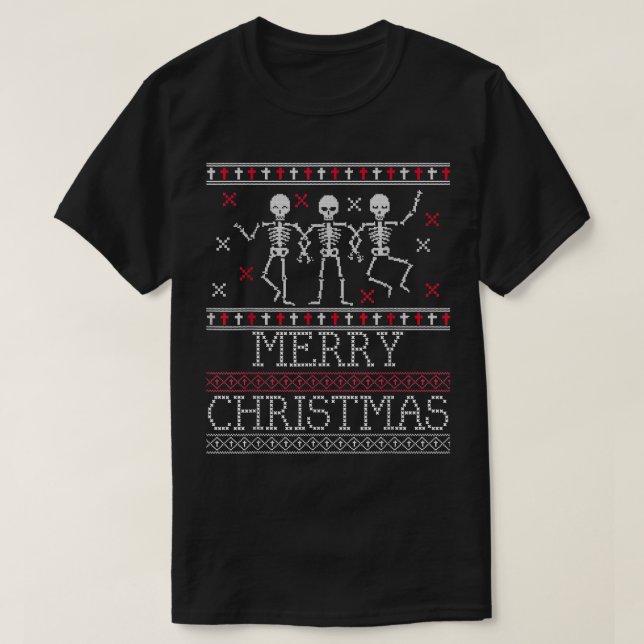 Xmas Gótico suéter fea bailando con espeleón Chr (Diseño del anverso)