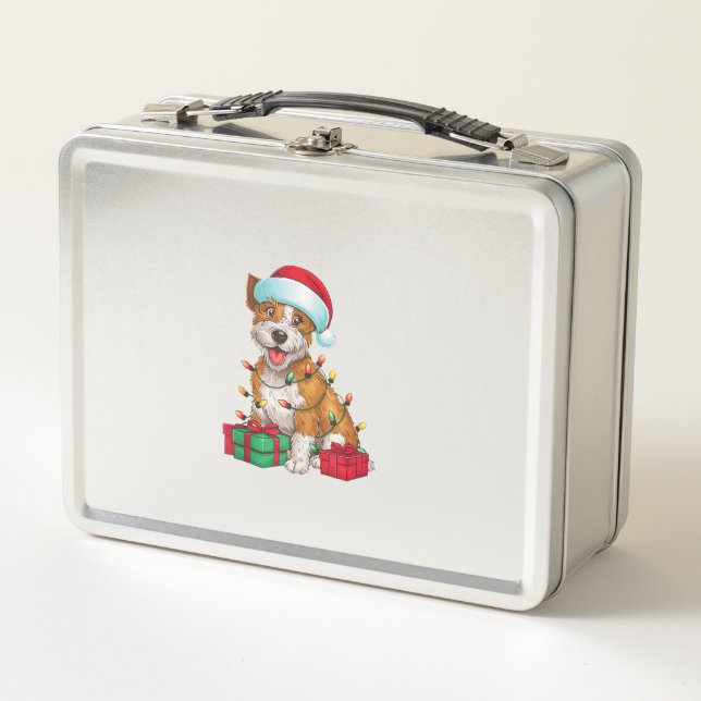 Xmas Iluminando Santa Hat Cardigan Corgi Dog C (Anverso)