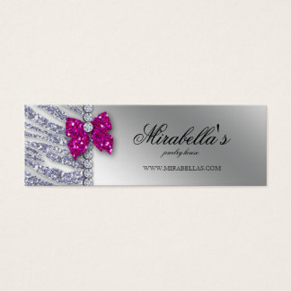 Xmas Jewelry Zebra Price Etiqueta Pink Silver Spar