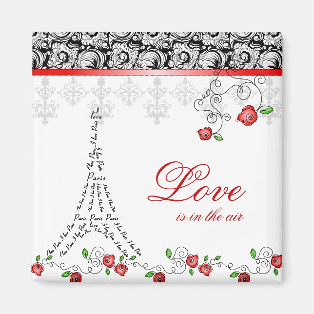 Xmas San Valentín francés El imán de amor de París (Frente)