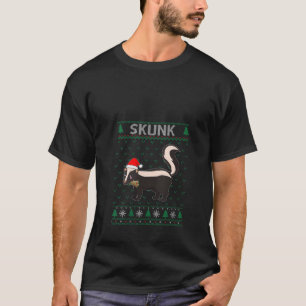 Xmas Skunk Design Funny Navidades feos Sweater Par