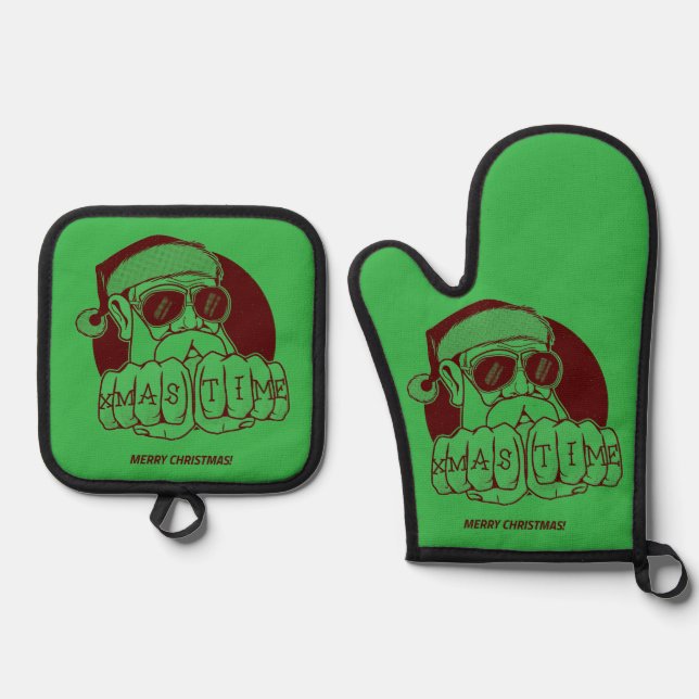 Xmas Time Potholder Set (Anverso)