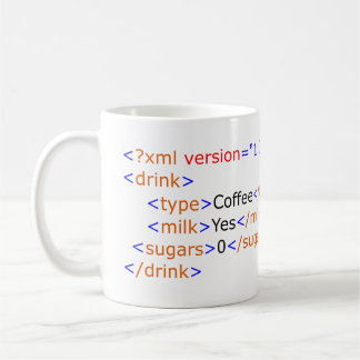 XML que programa la taza de café
