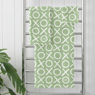 XOXO Abrazos y Besos Nombre Monogramado Verde Mode