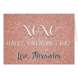XOXO El día de San Valentín Rosa Rosa Rosa Rosa Do