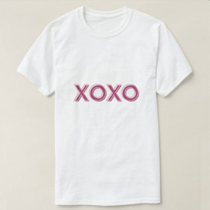 XOXO estampó camisetas de hombres blancos modernos