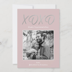XOXO feliz tarjeta de vacaciones de San Valentín