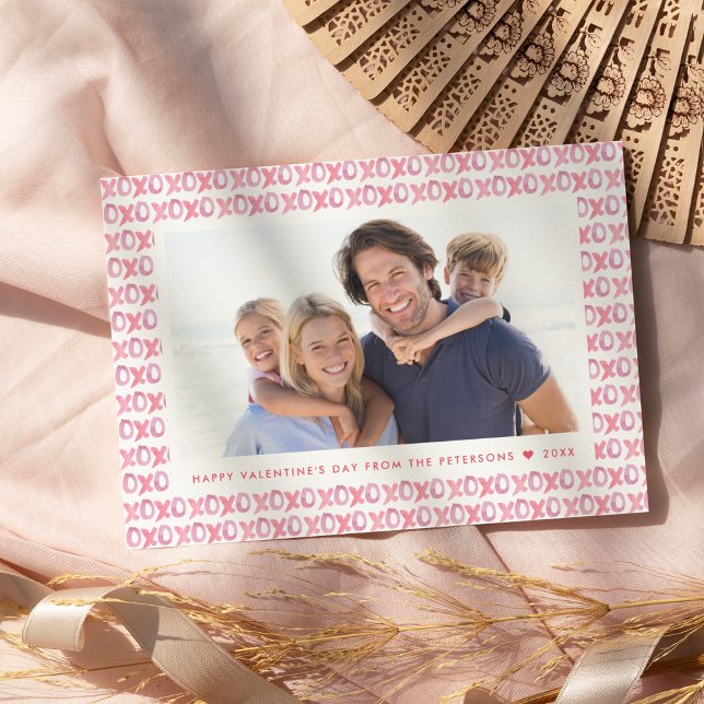 XOXO pintado | Tarjeta fotográfica El día de San V (Subido por el creador)