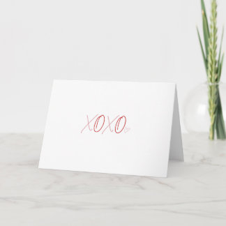 XOXO - TARJETA DEL DÍA DE SAN VALENTÍN