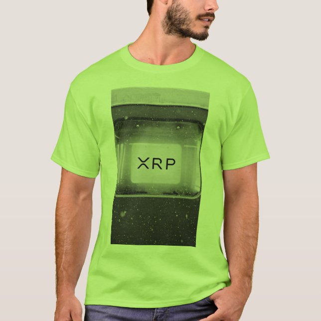 XRP, camiseta de arte Ripple lime (Anverso)