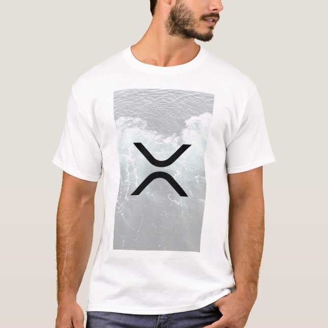 xrp, ondulación, camiseta del logotipo del agua (Anverso)