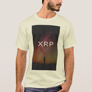 xrp, ondulación, camiseta elegante del logotipo