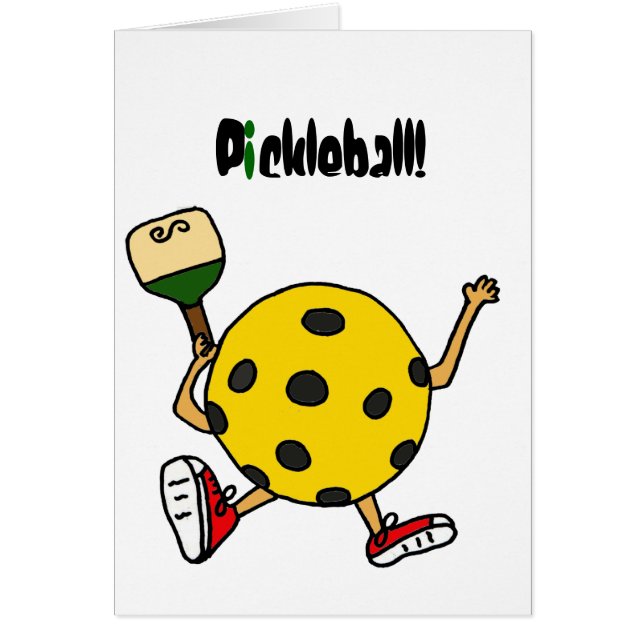 XX carácter divertido de Pickleball (Frente)