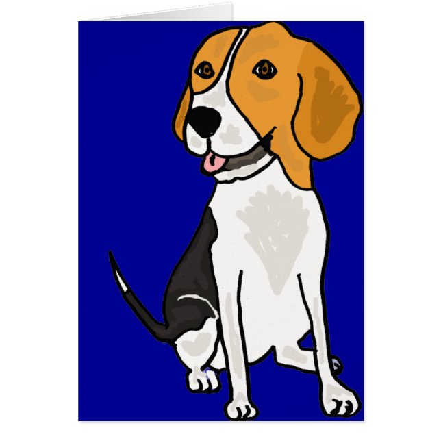 XX dibujo animado lindo del beagle (Frente)