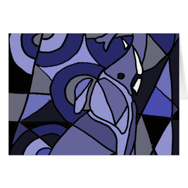 XX elefante del arte abstracto (Anverso (Horizontal))