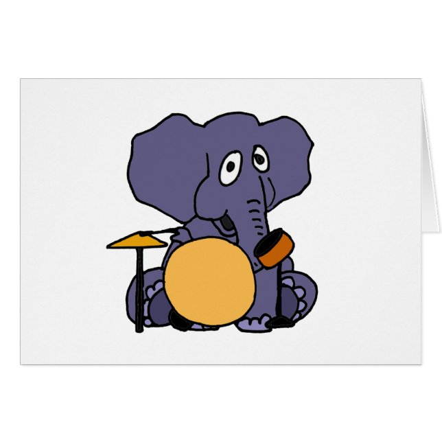 XX elefante que juega los tambores (Anverso (Horizontal))