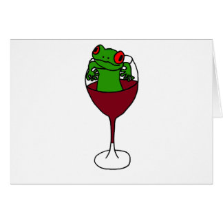 XX rana arbórea en una copa de vino