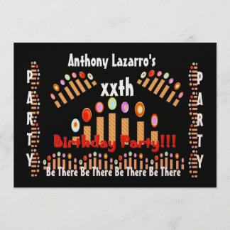 xxxit. Invitación a fiesta de cumpleaños - Velas d