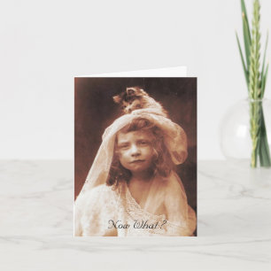 ¿Y ahora qué? Tarjeta de Graduación de Foto de Cut