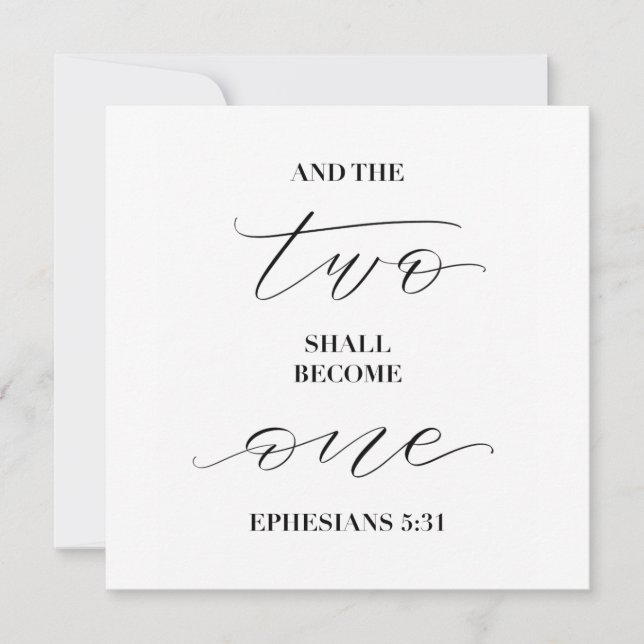 y ambos se convertirán en uno (Anverso)