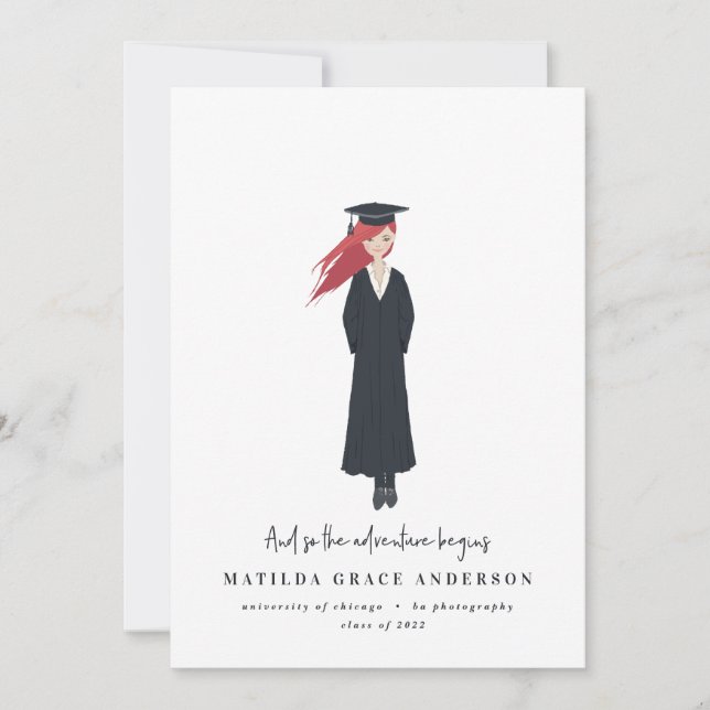 Y así la aventura comienza la fiesta de graduación (Anverso)