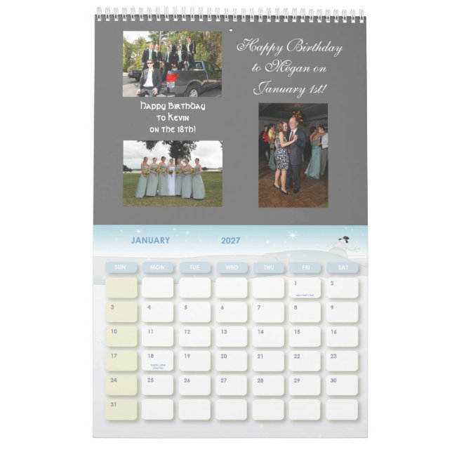 Y el calendario 2011 del recuerdo de Keri (Jan 2027)