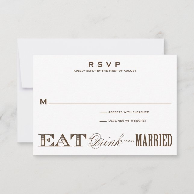 Y ESTAR CASADO | RSVP 3.5 x 5 (Anverso)