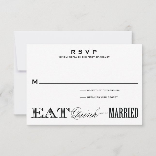 Y ESTAR CASADO | RSVP 3.5 x 5 (Anverso)