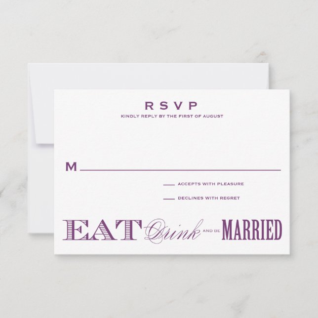 Y ESTAR CASADO | RSVP 3.5 x 5 (Anverso)