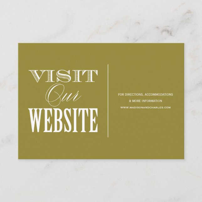 Y ESTAR CASADO | TARJETA DE SITIO WEB boda (Anverso)